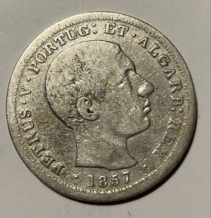 Moeda 758 - D PEDRO V - 500 Reis 1857