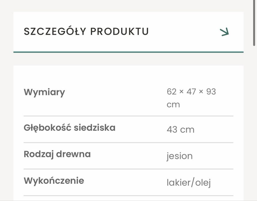 Krzesła drewniane 6 sztuk