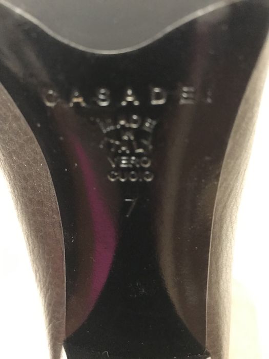 Демисезонные кожаные ботфорты, сапоги «Casadei»