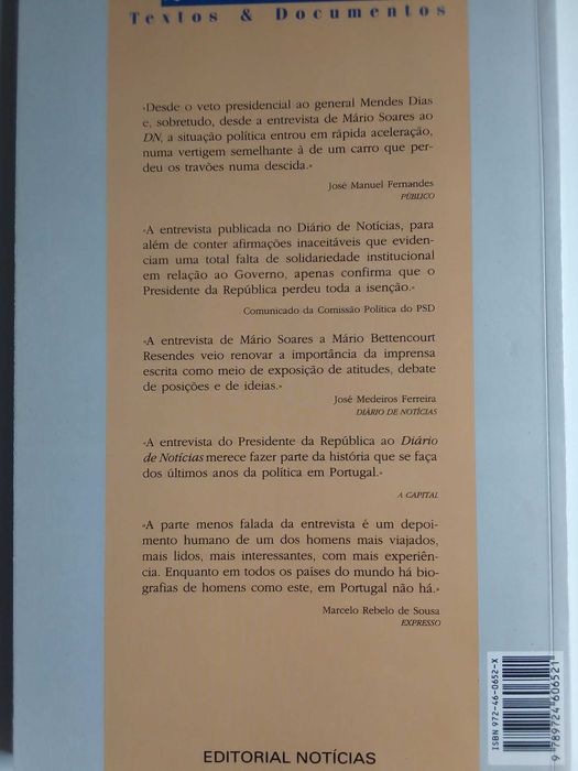 Livro "Mário Soares Moderador e Árbitro", Mário Bettencourt Resendes