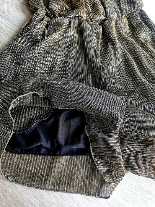 Kombinezon sylwester złoto srebrny błyszczący