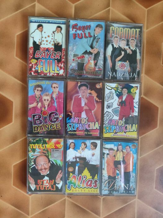 Zestaw Kaset disco polo: Bayer full, Alias, Format, Big Dance