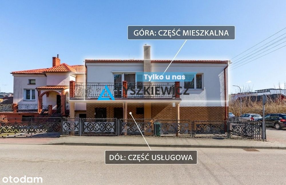 Przestronny segment 214 m² z funkcją usługową