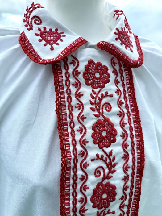Ręcznie haftowana koszula męska sądecka, lachowska, regionalna