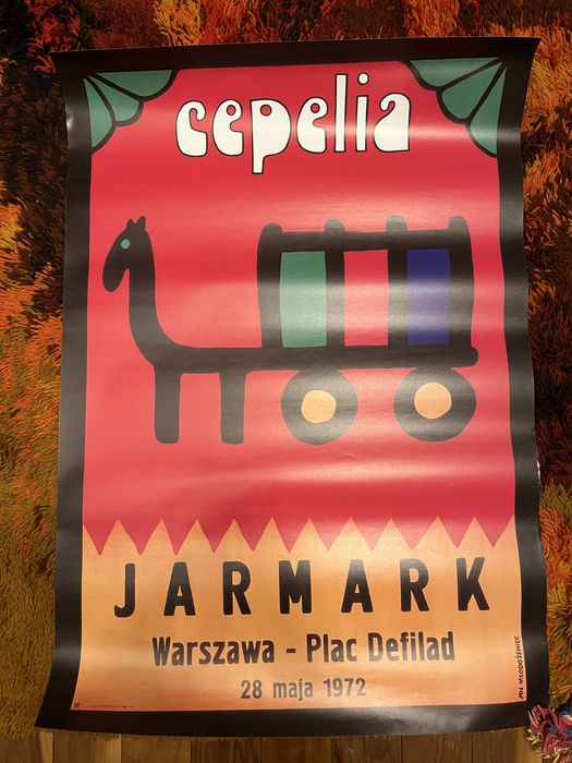 Plakat Lata 70 Cepelia proj, Jan Mlodożeniec