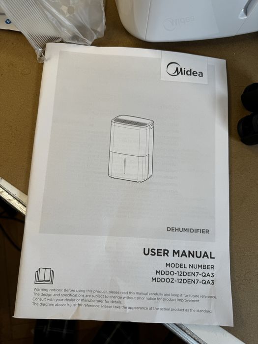 Осушувач повітря Midea 12 л/добу | Новий | Тихий