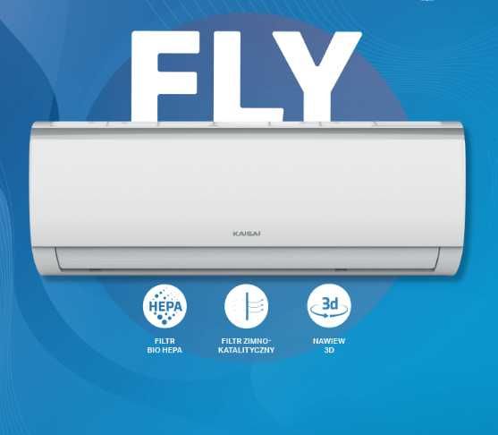 Klimatyzacja Kaisai Fly 5,3 kw komfort przez cały rok