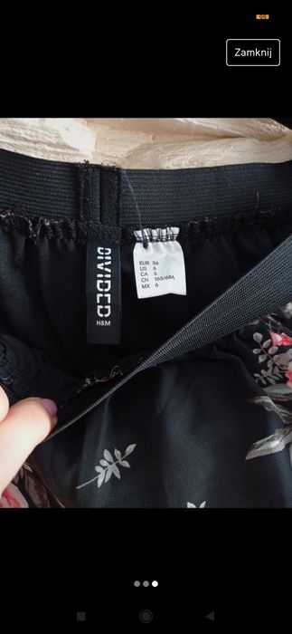 Długa spódnica h&m