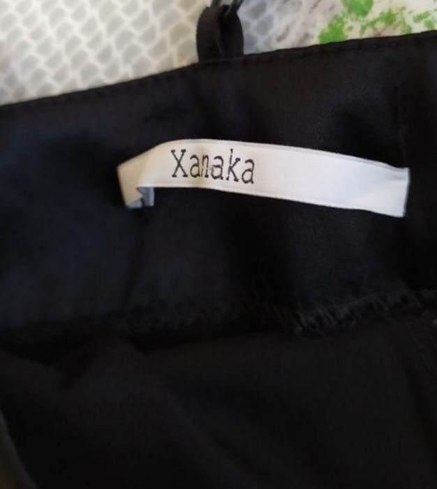 Шикарна чорна сатинова сукня в підлогу Xanaka