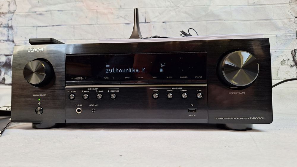 5.2 Denon AVR-S660 8K  Wifi Bt Heos Vision Earc Net radio ARC