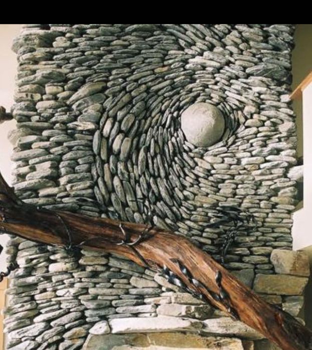 Murais decorativos em pedra natural para moradias