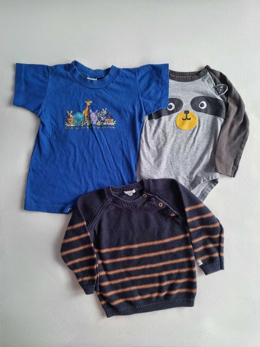 Sweter Newbie 86, rampers i body