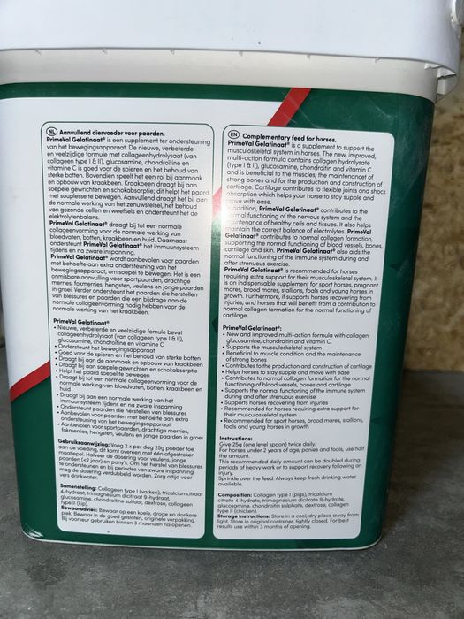 PrimeVal Gelatina para cavalos