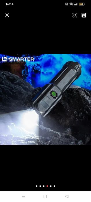 Lanterna led recarregável 500  / 800 lúmen