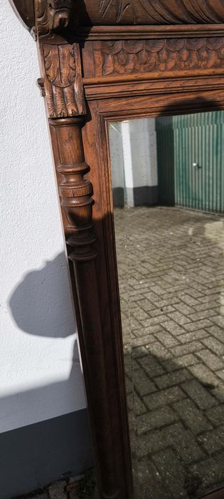 Lustro antyk dębowe