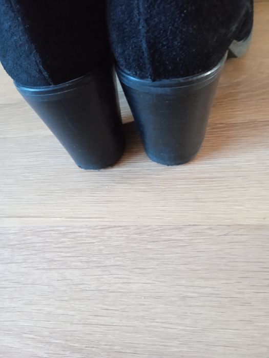 Botki skóra zamsz okazja