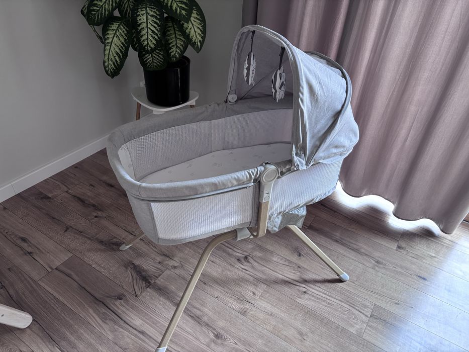 Łóżeczko kołyska boho, lekkie, zadbane