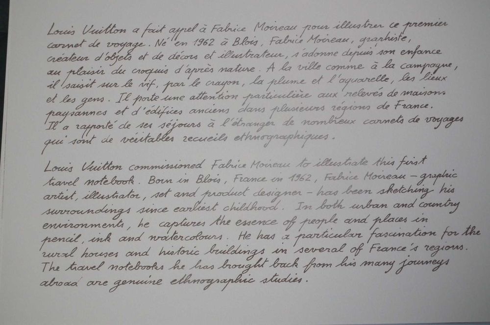 Sketch book para uma viagem a Paris, da Louis Vuitton. Envio gratuito.