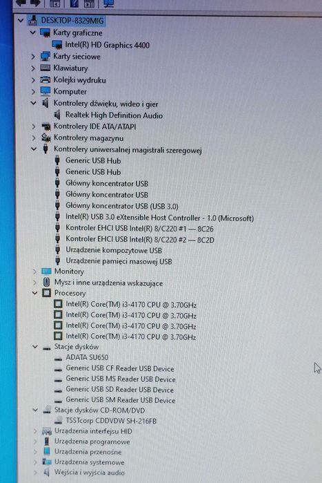 Fujitsu Esprimo, Intel i3-4170, 8GB, SSD240, legalny W10 Pro