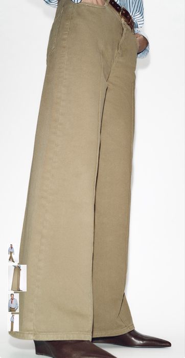Джинси wide leg zara