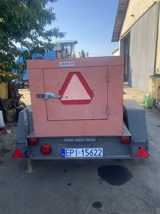 Agregat prądotworczy 16KW na przyczepie jednoosiowej