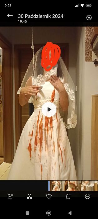 Kostium przebranie panna młoda