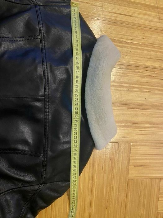 Дублянка з натуральної шкіри на овчині