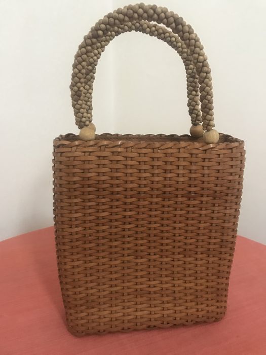 Malas em Pele de Tiras Bege - Nova