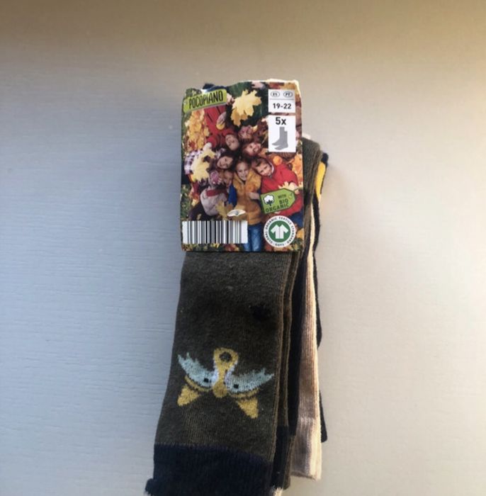 Meias para criança Pack5