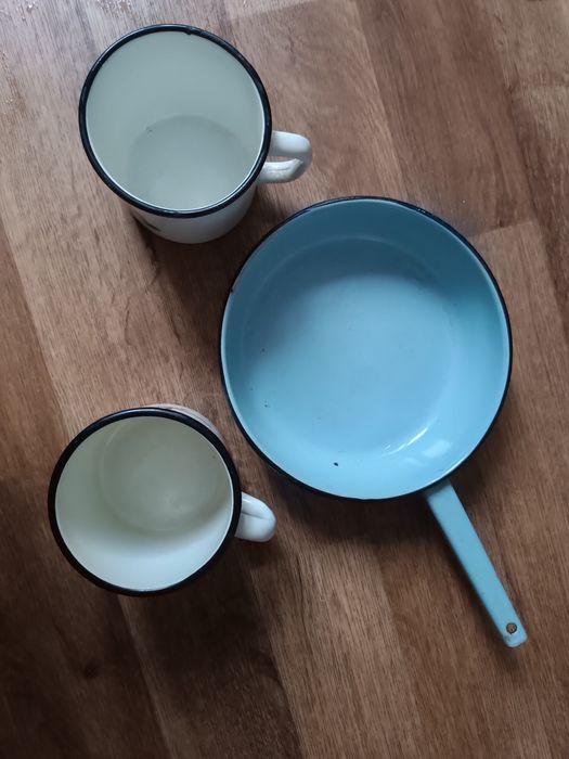 Посуда эмалированная с двойным слоем эмали.