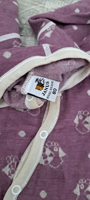 Kombinezon pajac Janus merino jedwab 80