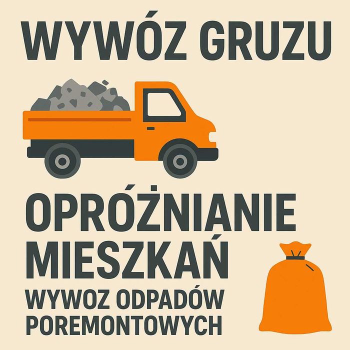 Wywóz gruzu | Opróżnianie mieszkań | Utylizacja odpadów