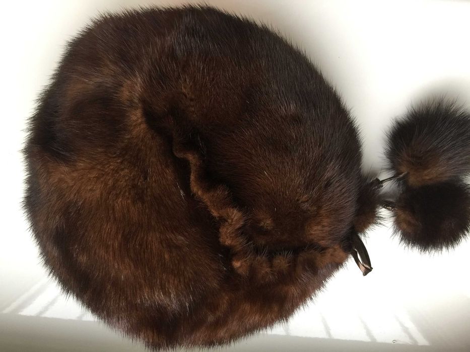 Шапка норкова Берет з норки у відмінному стані