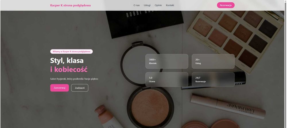Nowoczesna strona internetowa dla restauracji / małej firmy/ fryzjera itp. – od A do Z