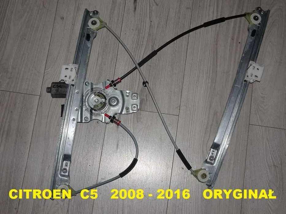 Podnośnik Mechanizm Szyby Citroen C5 III X7 Przód Lewy 2008-2016 [5a]