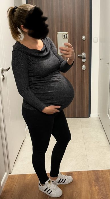Sweterek ciążowy bluzka ciążowa tunika H&M mama r. M