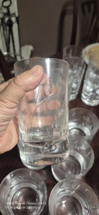 12 copos cristal ( 6+6)