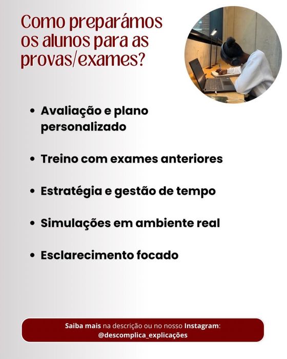 Preparação de Exames Nacionais e Provas Finais Online (9º ao 12º Ano)