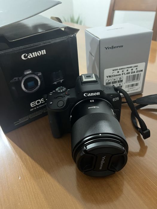 Canon EOS R50 + 18-45mm + Yongnuo 23mm F1.4 | Como Nova