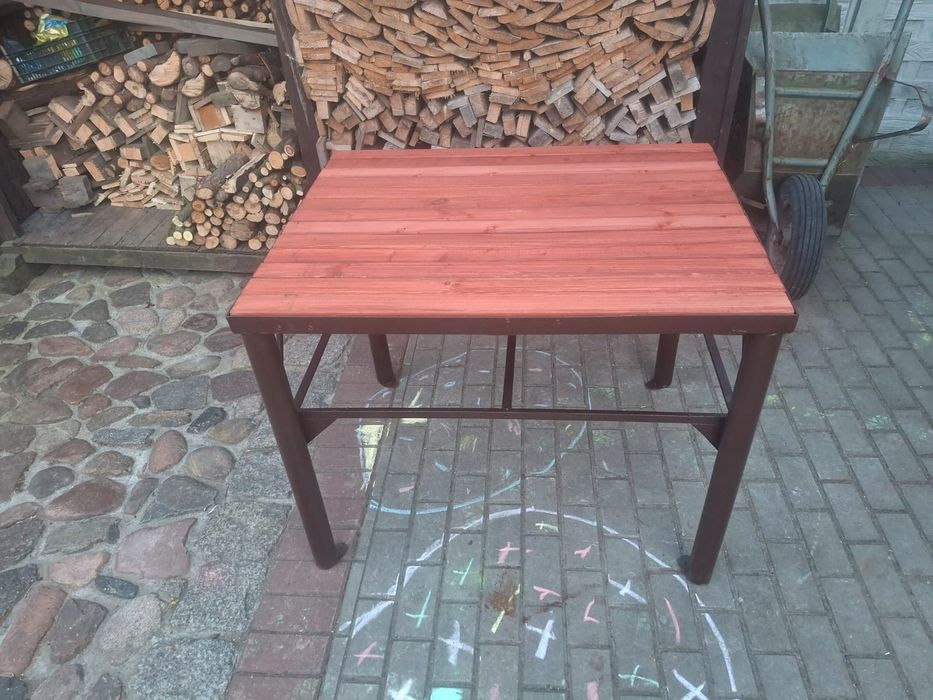 Stół warsztatowy 100x80 stalowy masywny