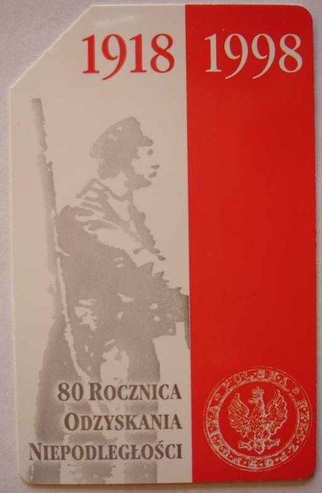Karta telefoniczna KT 618  80 Rocznica Odzyskania Niepodległości