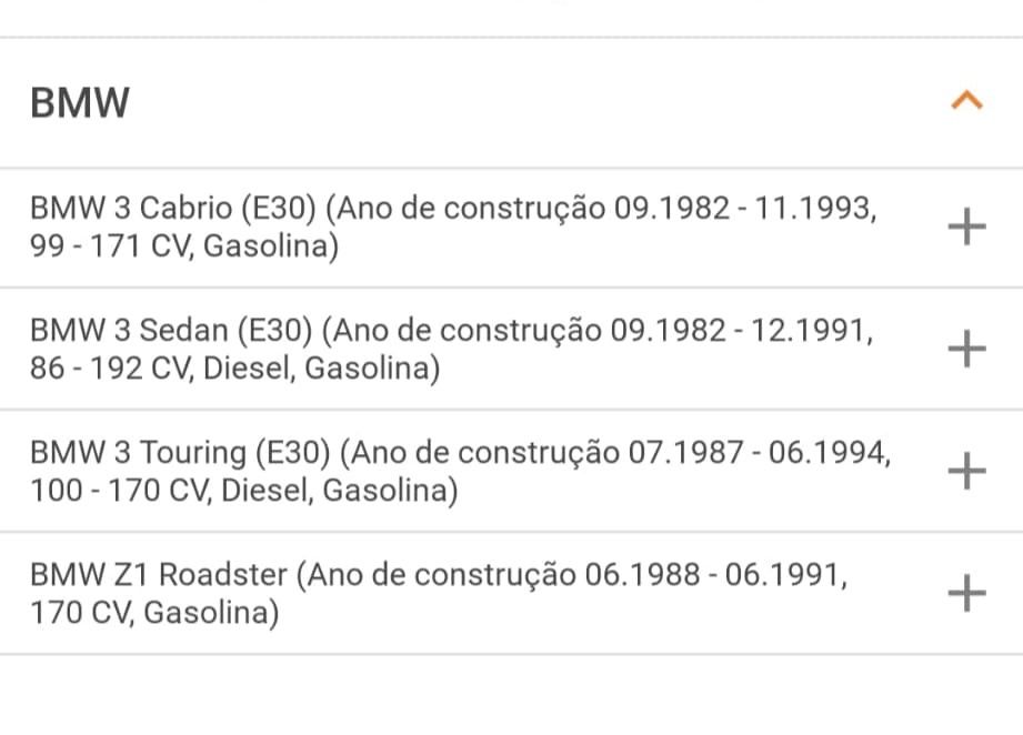 Conjunto de discos e pastilhas para BMW Serie 3 - Novo