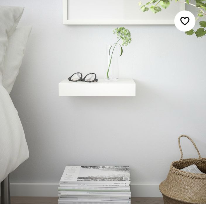 Półka ścienna biala ikea lack