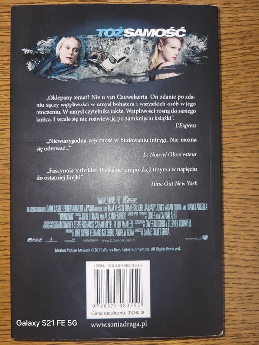 Książka thriller - "Tożsamość"