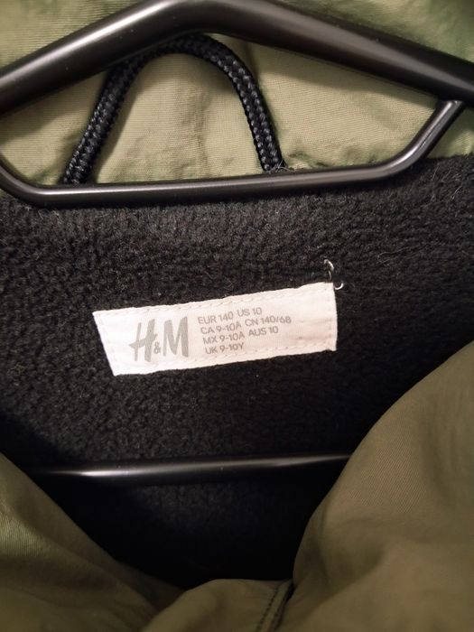 Куртка вітровка H&M на флісі для хлопчика, розмір 140 (9–10 років)