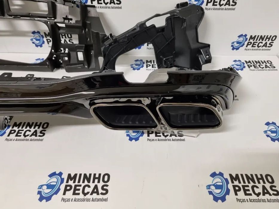 Difusor Traseiro Mercedes Class E(W213)Look E63 AMG(Ponteiras Pretas)