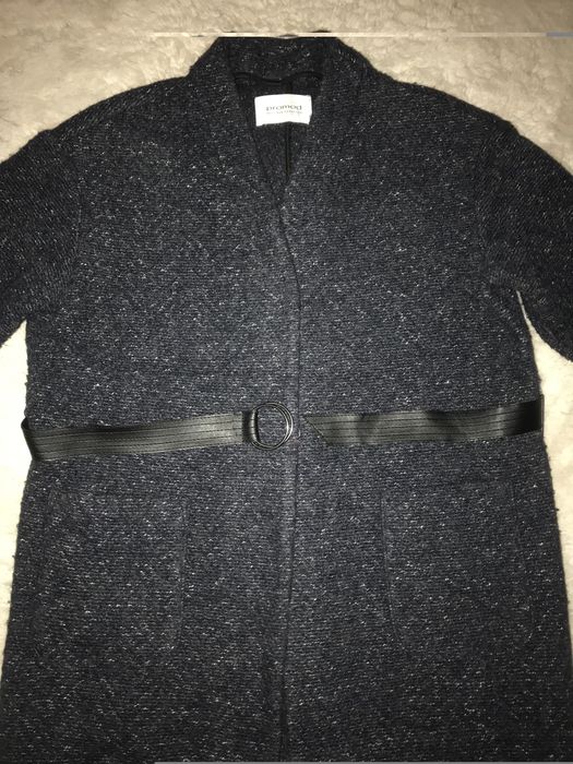 Granatowy płaszcz dla kobiety PROMOD 40