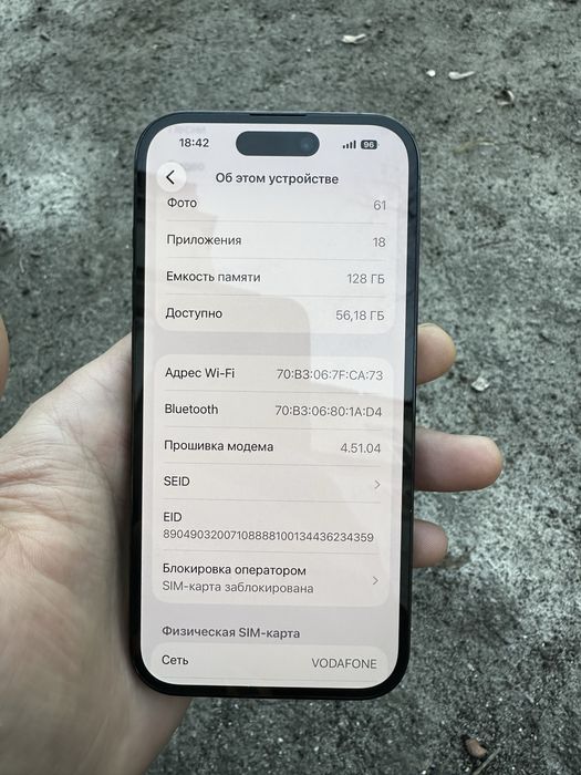 Iphone 14 pro 128 Space Black