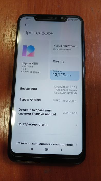 Xiaomi redmi note 6 pro 3/32
