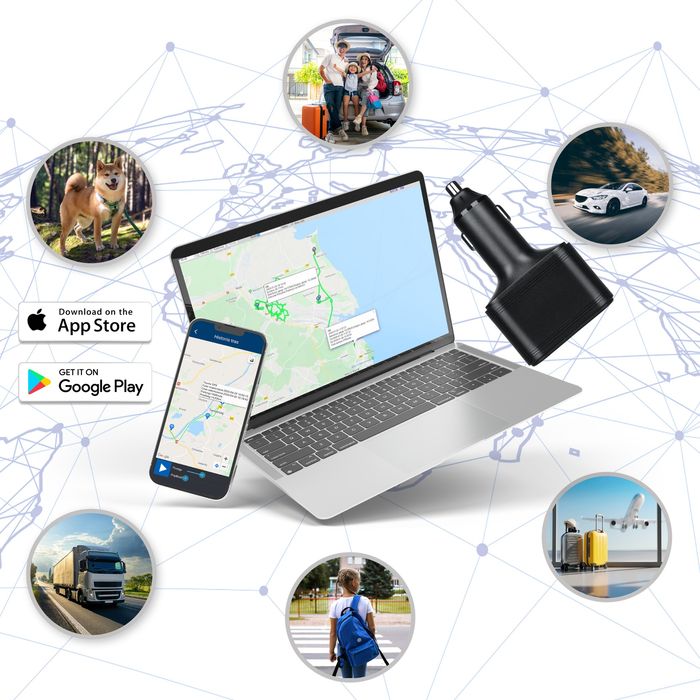 Lokalizator GPS 2G 4G ukryty w ładowarce podsłuch sledzenie MK036